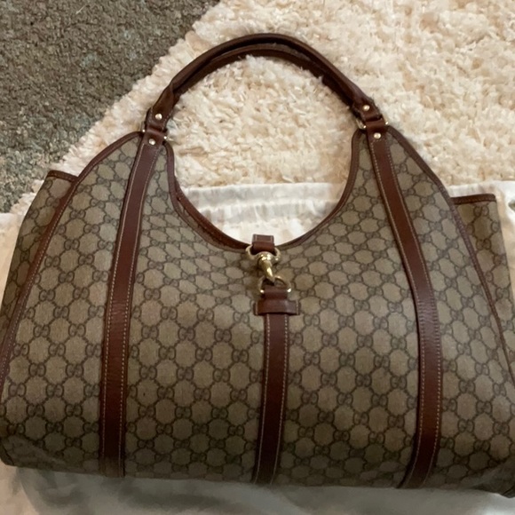 GUCCI MONOGRAM X-LARGE HANDBAG - Picture 1 of 8